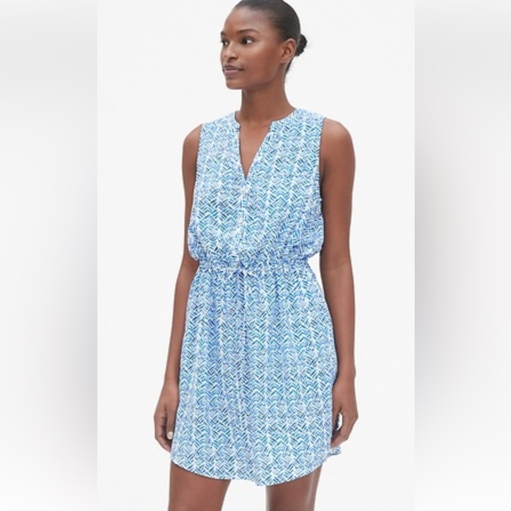 GAP perfect sleeveless tie waist dress Dress